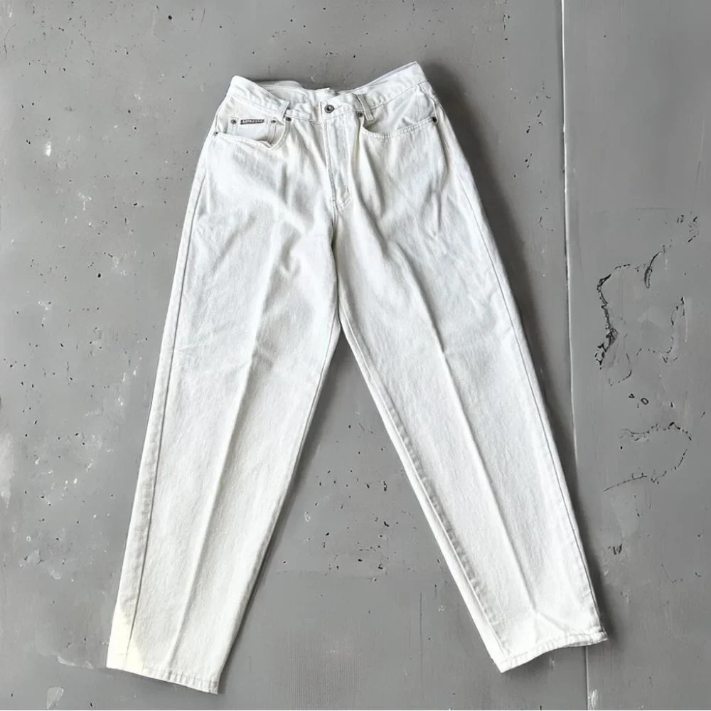 Vintage Hollywood The Jean People Ivory High Waist Mom Jean